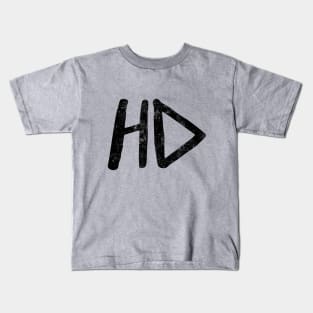 HD (Black Grunge) Kids T-Shirt